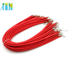 Collier cordon en soie rouge avec boucle en stock, 100pcs / pack, ZYN0011-rouge